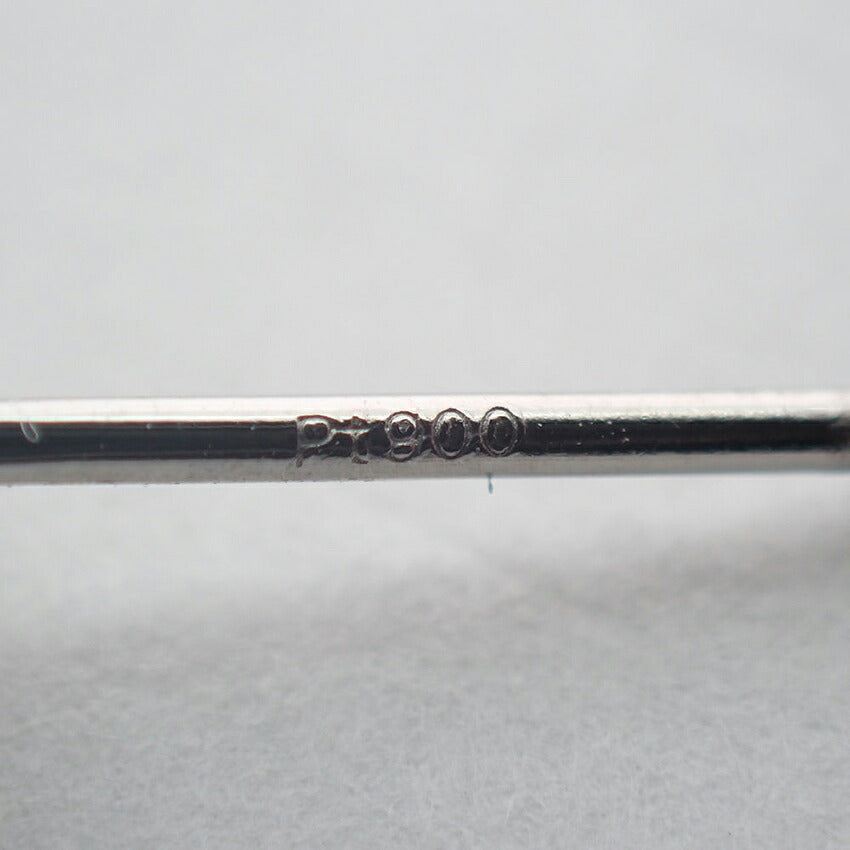 【新品】Pt900 ダイヤモンド 0.522 J I-2 P 中央宝石研究所ソーティング付き 片耳 ピアス/j325-2