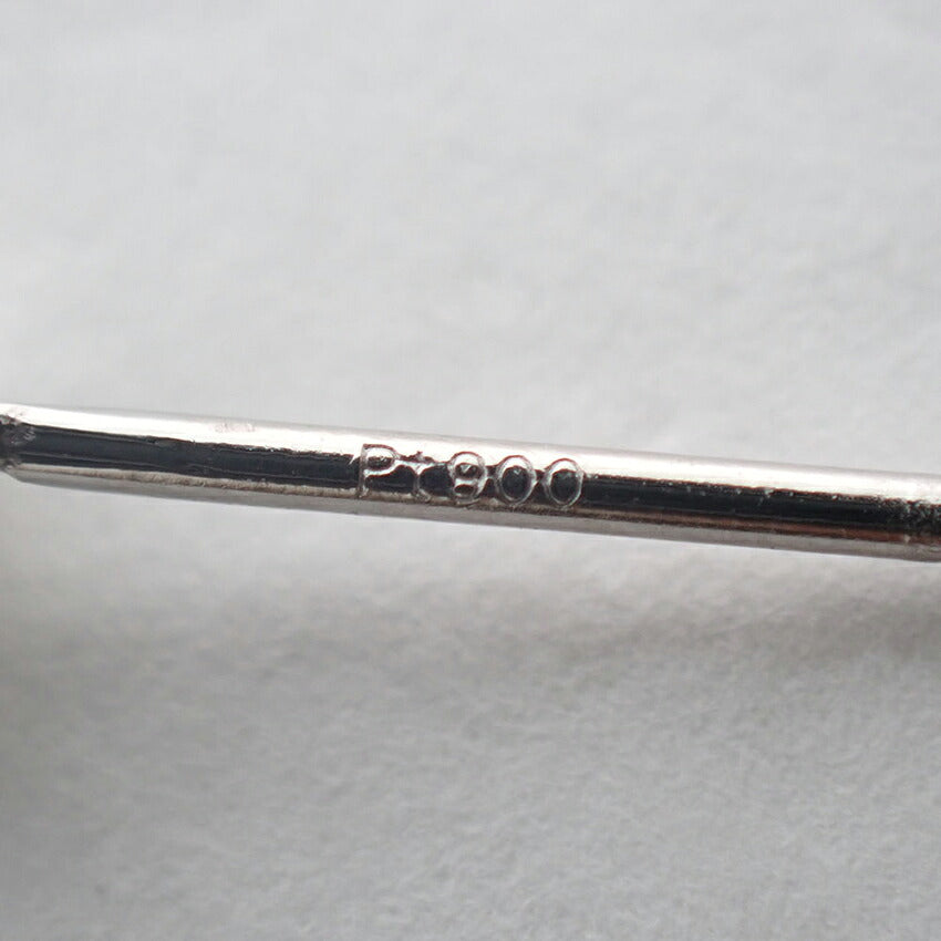 【新品】Pt900 ダイヤモンド 0.279 D VVS-2 EX H&C 中央宝石研究所ソーティング付き 片耳 ピアス/j325-3