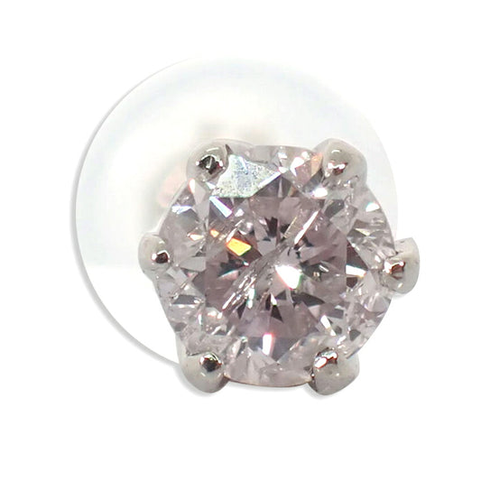 【新品】Pt900  ピンクダイヤモンド 0.188  I-2 片耳 ピアス/j325-5