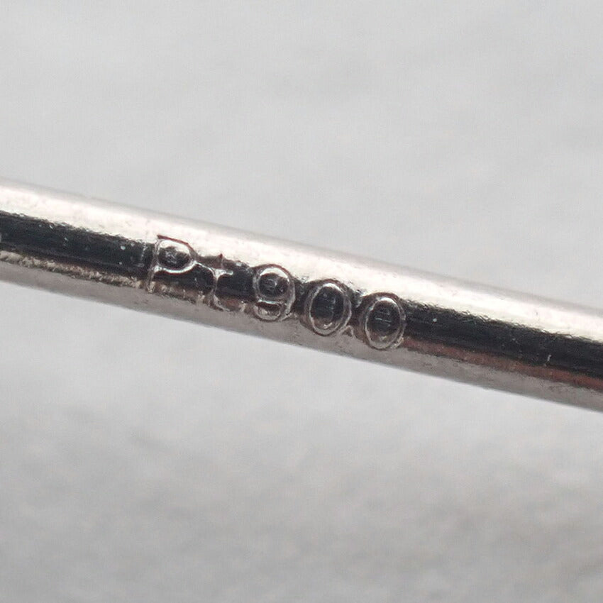【新品】Pt900 ダイヤモンド 0.517 G SI-2 VG 中央宝石研究所ソーティング付き 片耳 ピアス/j325-6