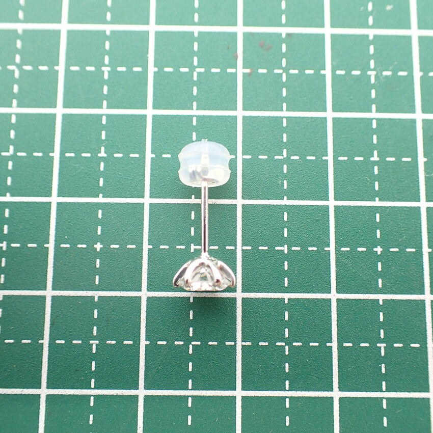【新品】Pt900 ダイヤモンド 0.536 E VS-1 VG 中央宝石研究所ソーティング付き 片耳 ピアス/j325-7