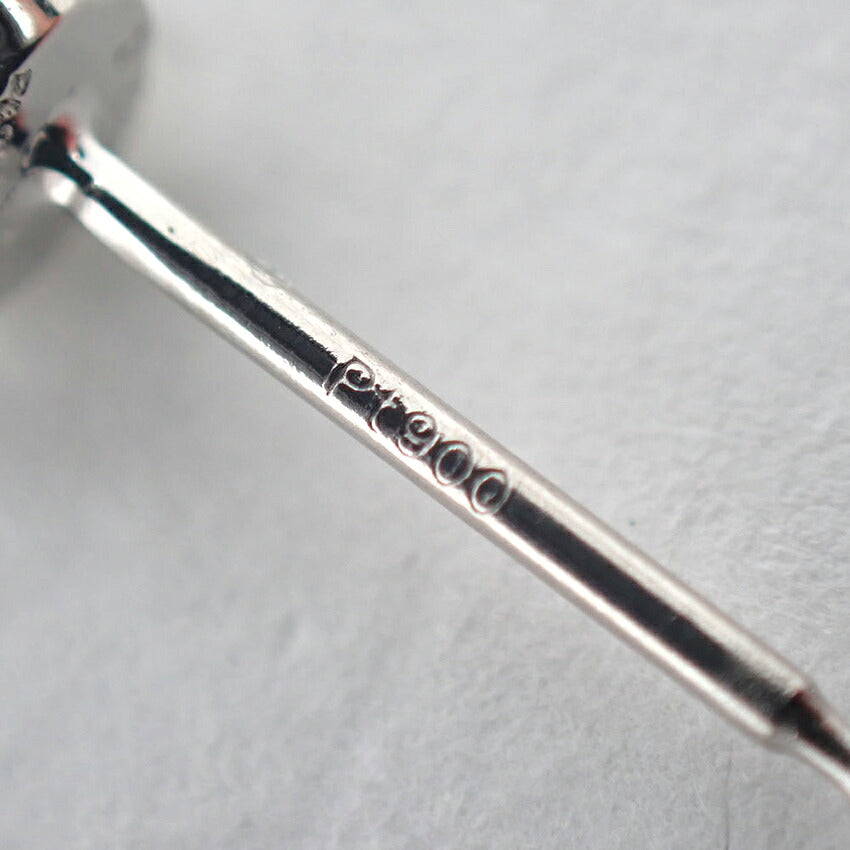 【新品】Pt900 ダイヤモンド 0.326 J SI-2 EX H＆C 中央宝石研究所ソーティング付き 片耳 ピアス/j325-8