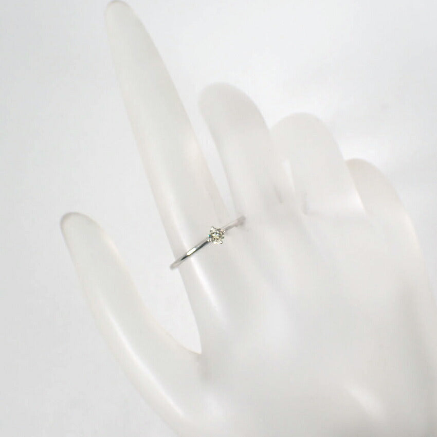 【中古】Pt900 ダイヤモンド リング /12号/j326-1