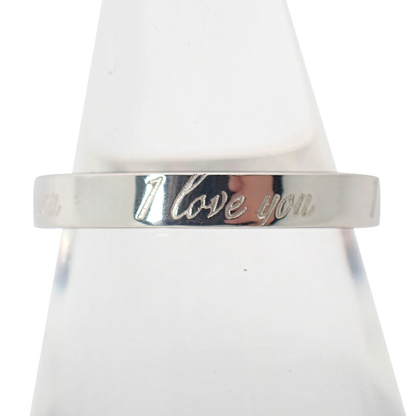 【中古】TIFFANY/ティファニー 925 ノーツ ナロー I love you リング /10号/j326-2