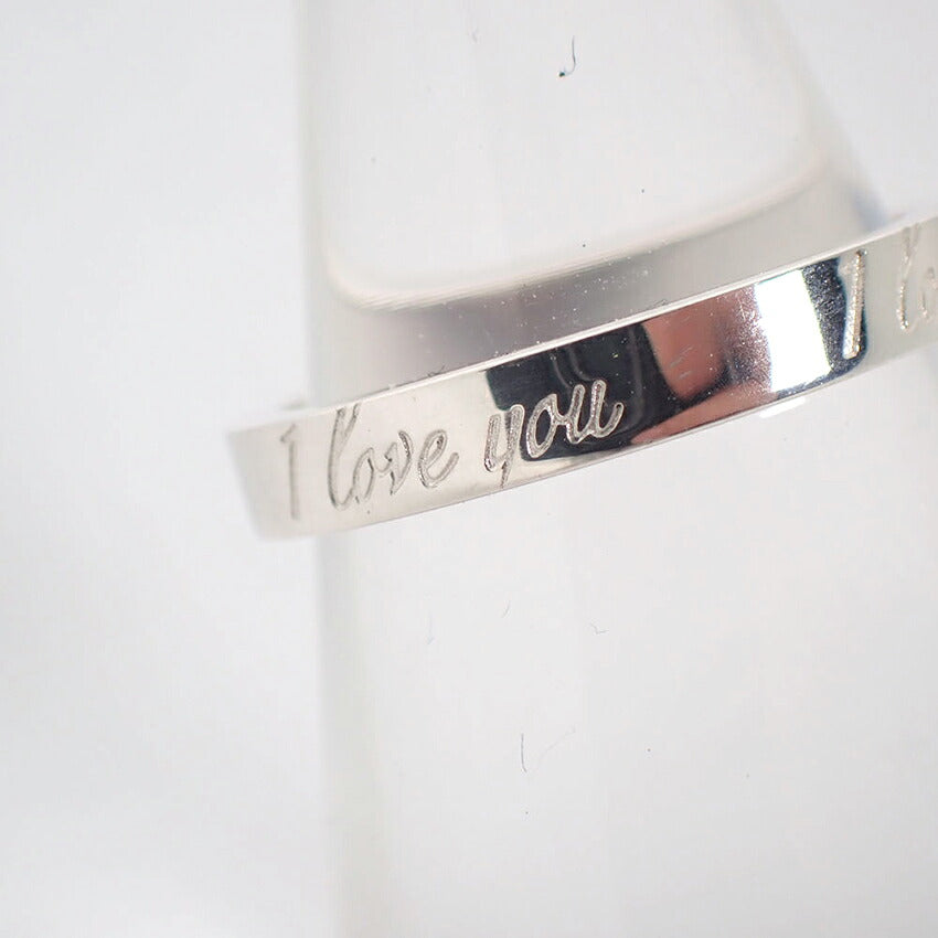 【中古】TIFFANY/ティファニー 925 ノーツ ナロー I love you リング /10号/j326-2