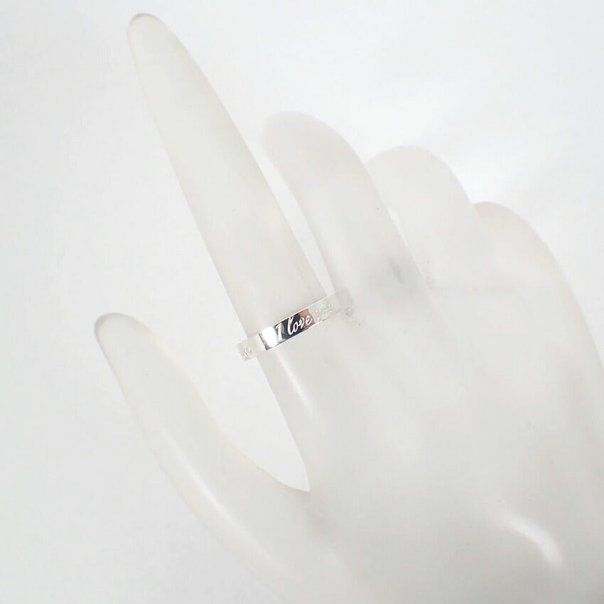 【中古】TIFFANY/ティファニー 925 ノーツ ナロー I love you リング /10号/j326-2