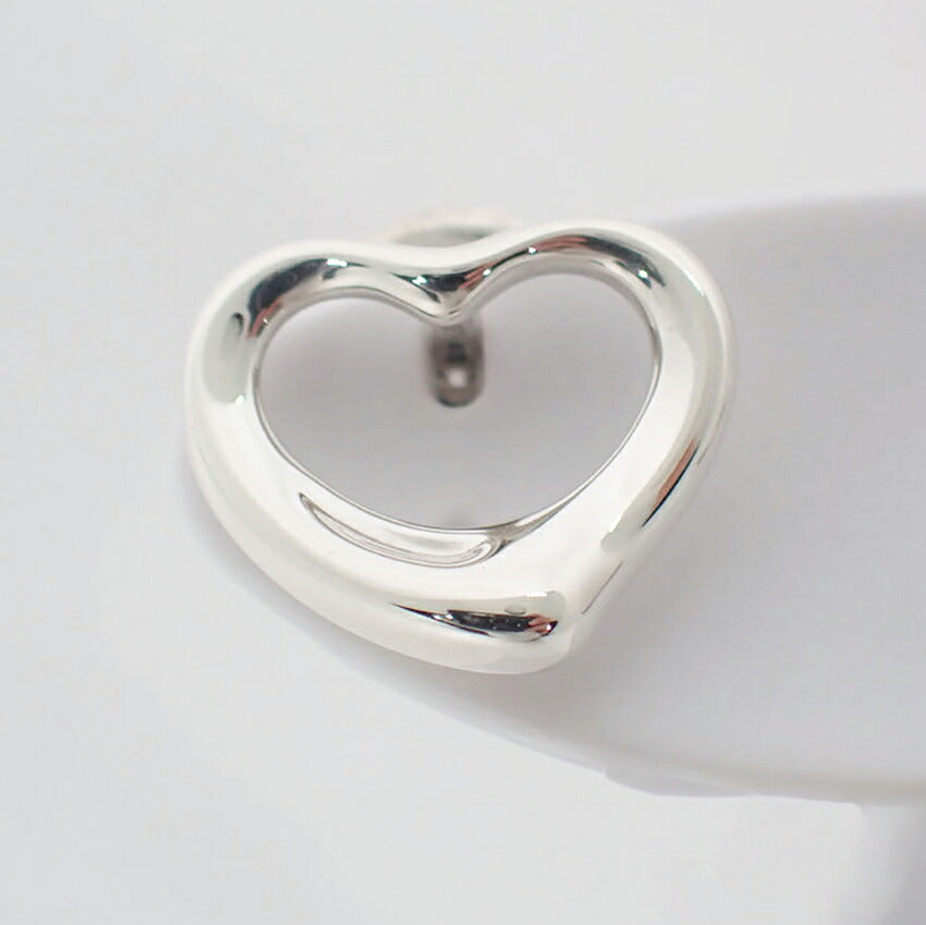 【中古】TIFFANY/ティファニー 925 オープンハート ピアス/j326-4