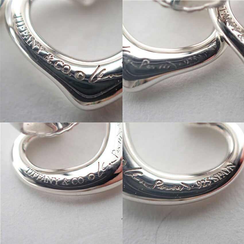 【中古】TIFFANY/ティファニー 925 オープンハート ピアス/j326-4