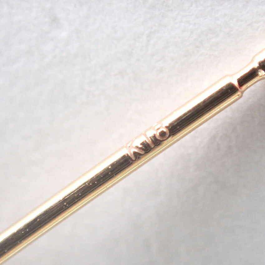 【中古】K18 ダイヤモンド ピアス 片方/j326-6