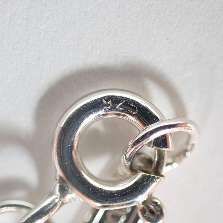 【中古】TIFFANY/ティファニー 925 イニシャル T  オーバルリンクチェーン ロング ペンダント/ネックレス/j327-1
