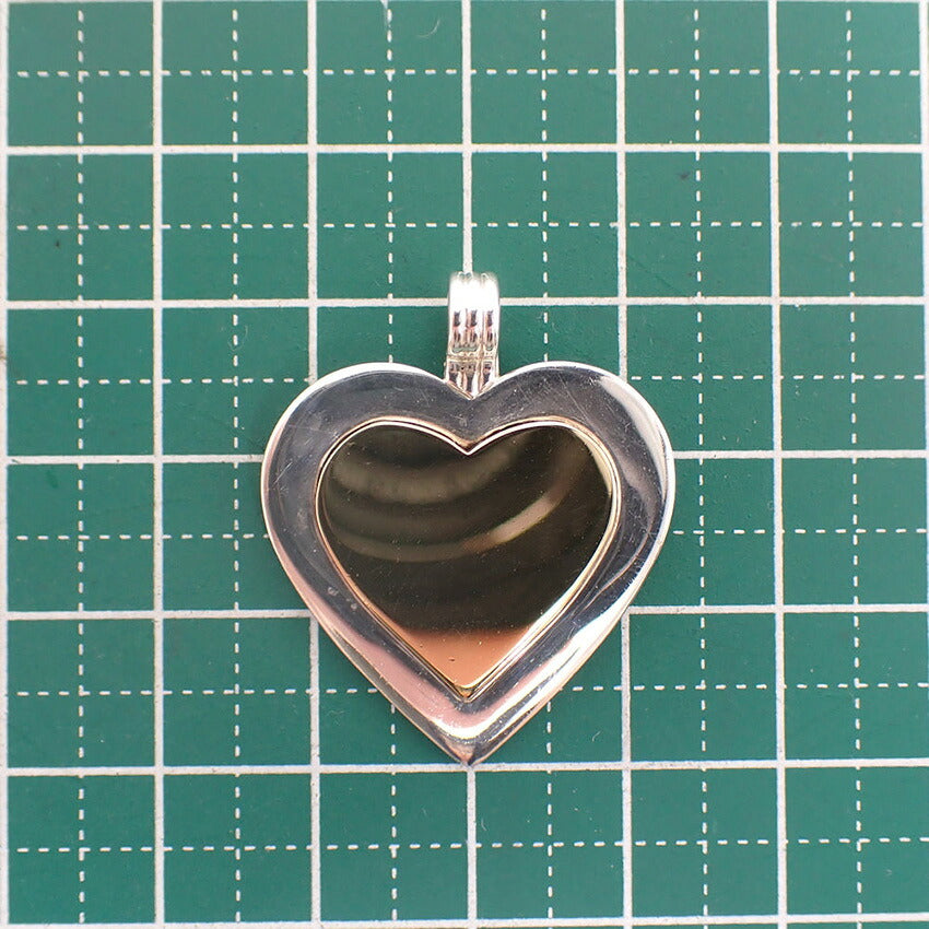 【中古】TIFFANY/ティファニー 925/18Kt on ハート ペンダントトップ/j327-2