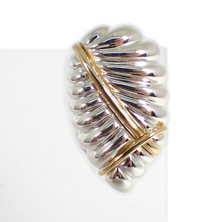 【中古】TIFFANY/ティファニー 925/750  リーフイヤリング片耳/j327-4