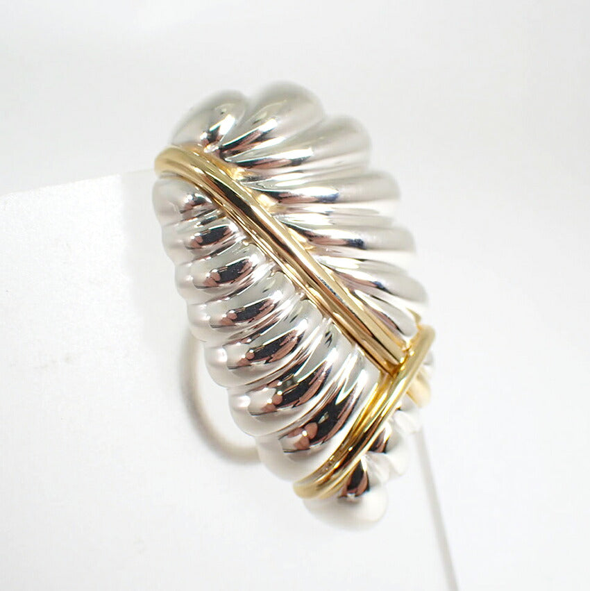 【中古】TIFFANY/ティファニー 925/750  リーフイヤリング片耳/j327-4