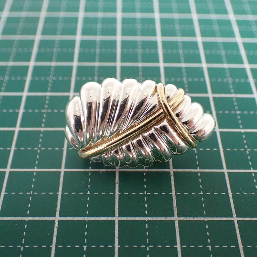 【中古】TIFFANY/ティファニー 925/750  リーフイヤリング片耳/j327-4