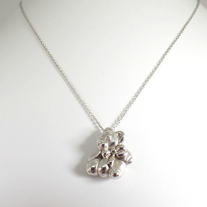 【中古】TIFFANY/ティファニー 925 ベア ペンダント/ネックレス/j327-6
