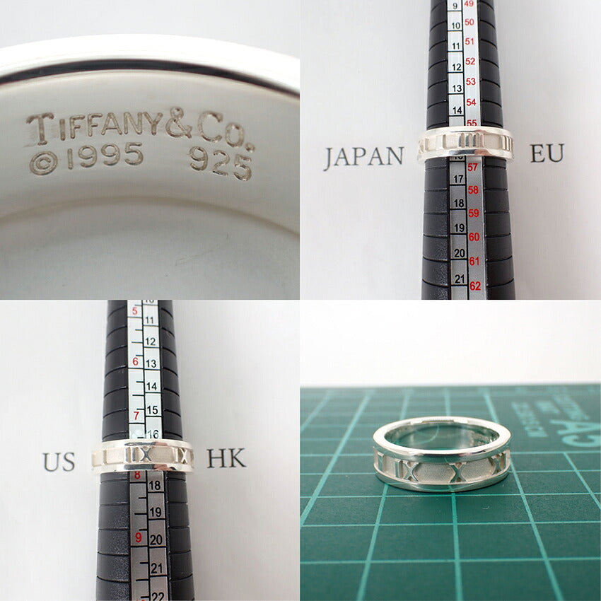 【中古】TIFFANY/ティファニー 925 アトラス リング /16号/j328-10