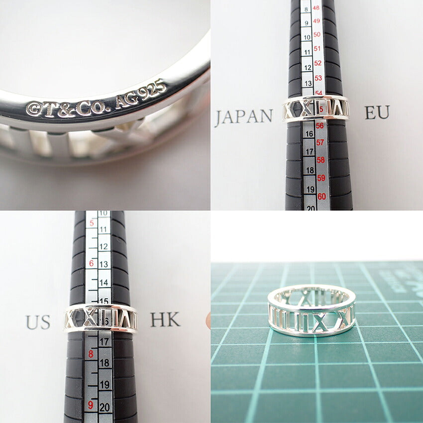 【中古】TIFFANY/ティファニー 925 オープンアトラス リング /15号/j328-11