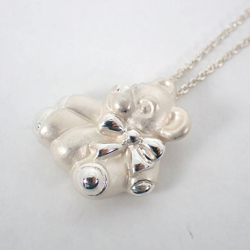 【中古】TIFFANY/ティファニー 925 ベア ペンダント/ネックレス/j328-1