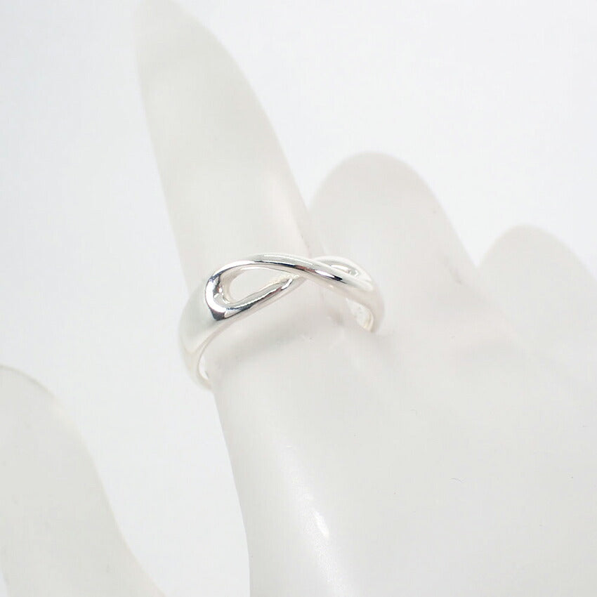 【中古】TIFFANY/ティファニー 925 ウェーブ リング /10号/j328-4
