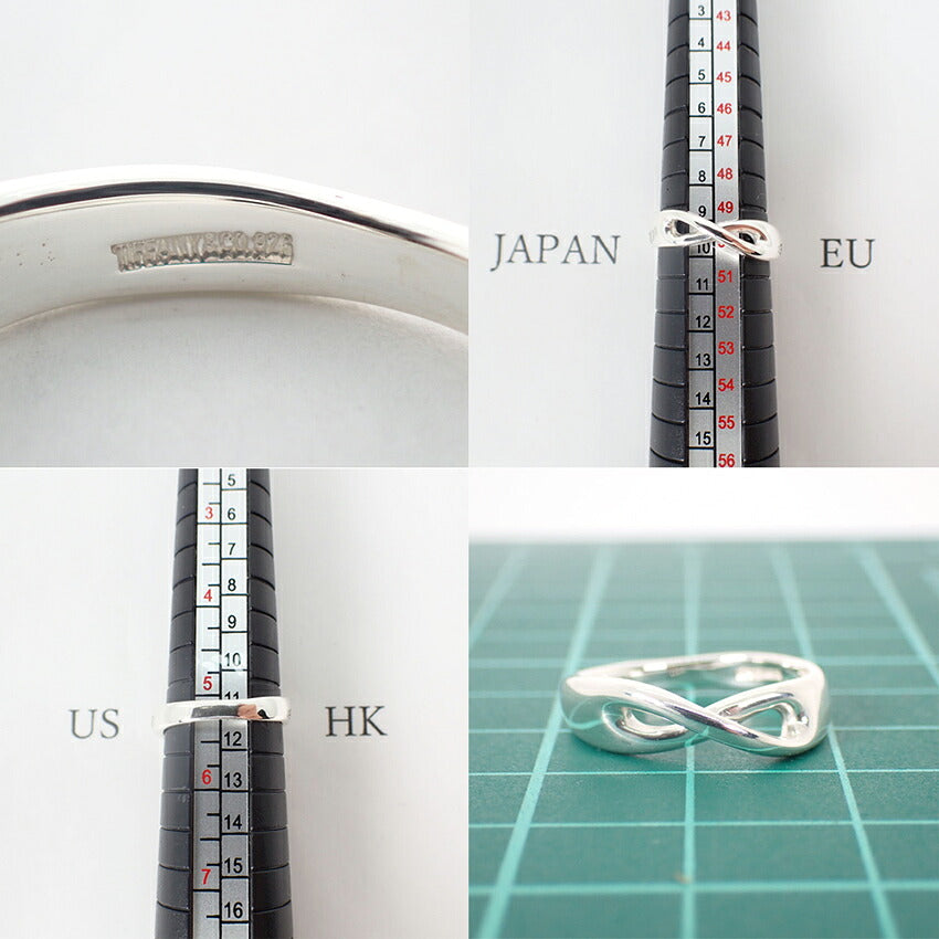 【中古】TIFFANY/ティファニー 925 ウェーブ リング /10号/j328-4