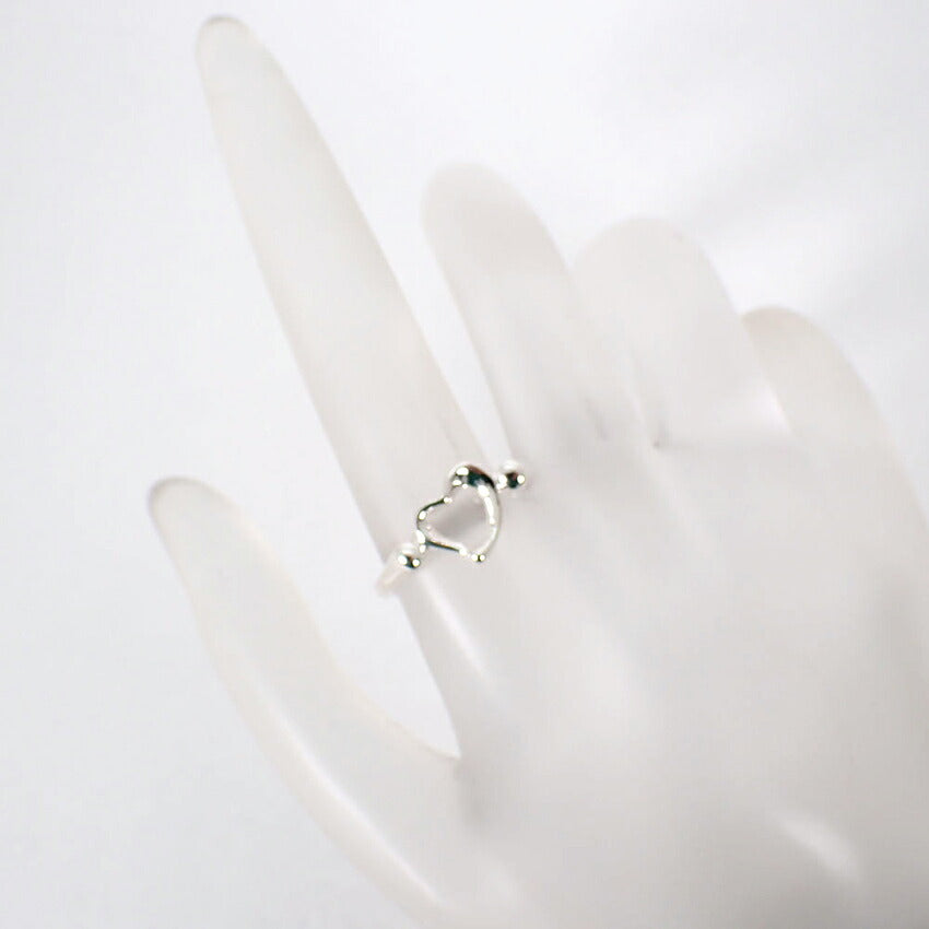 【中古】TIFFANY/ティファニー 925 オープンハート リング /11号/j328-8