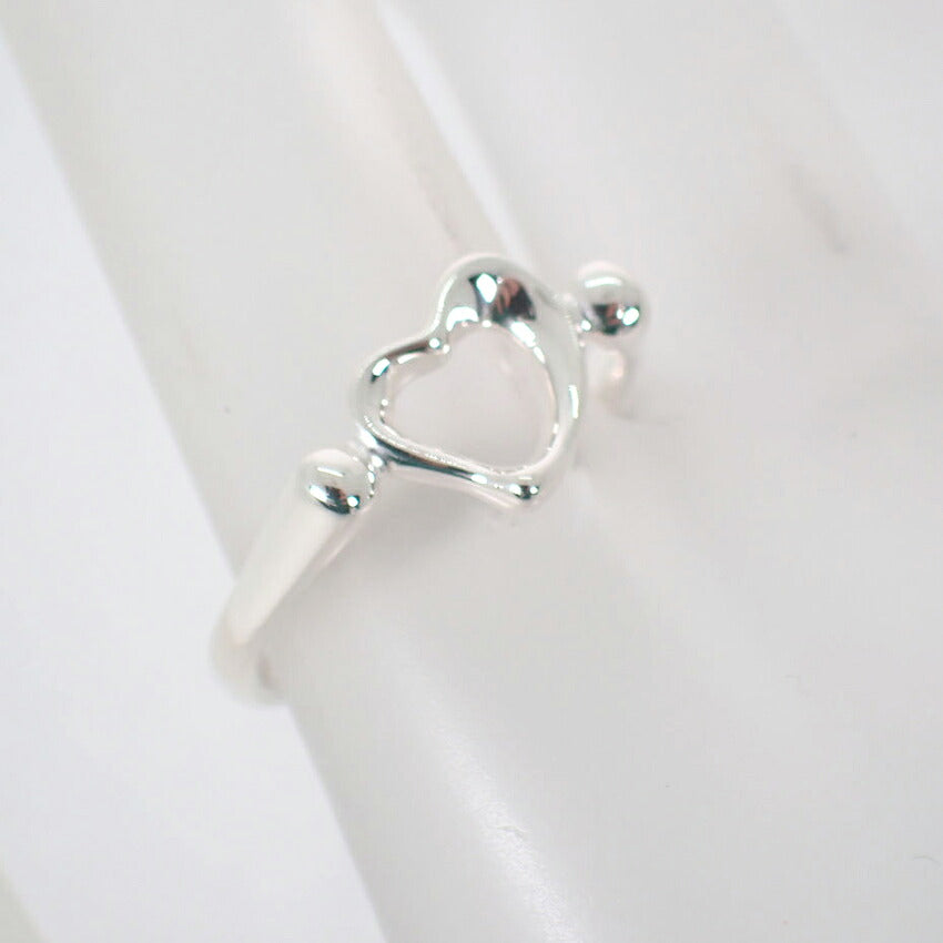 【中古】TIFFANY/ティファニー 925 オープンハート リング /11号/j328-8
