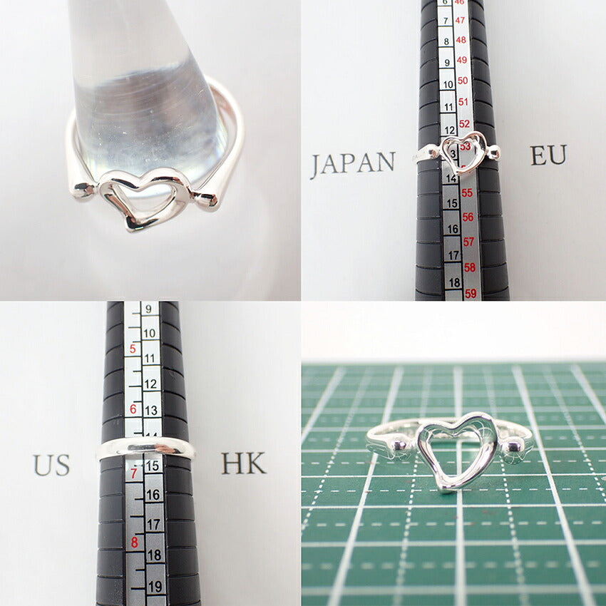 【中古】TIFFANY/ティファニー 925 オープンハート リング /11号/j328-8