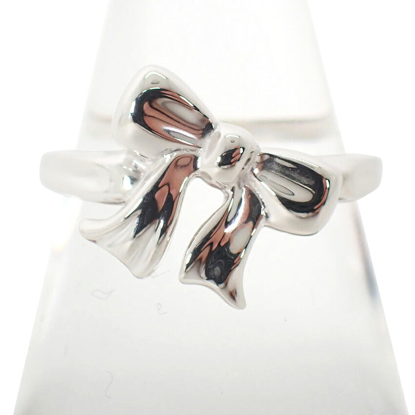 【中古】TIFFANY/ティファニー 925 リボン  リング/10号/j329-10
