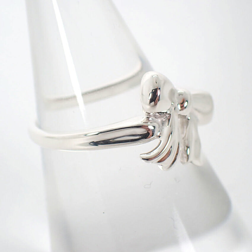 【中古】TIFFANY/ティファニー 925 リボン  リング/10号/j329-10