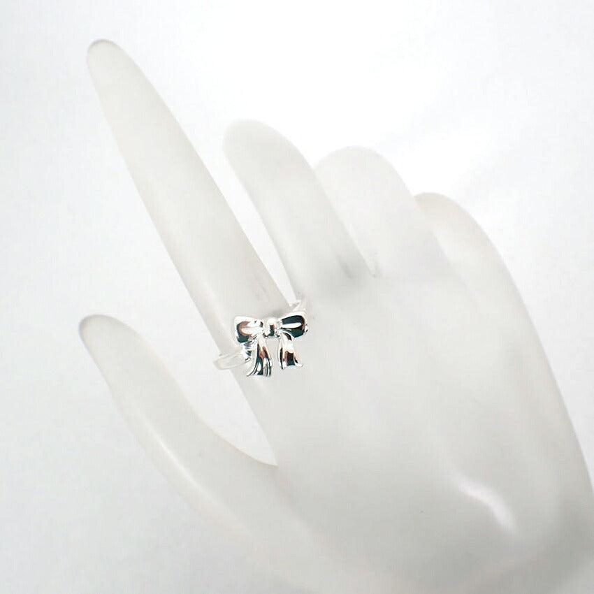 【中古】TIFFANY/ティファニー 925 リボン  リング/10号/j329-10