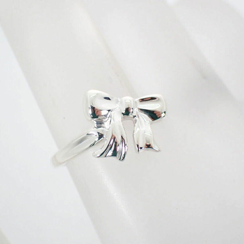 【中古】TIFFANY/ティファニー 925 リボン  リング/10号/j329-10