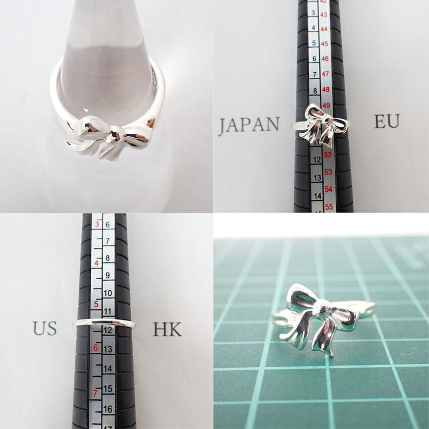 【中古】TIFFANY/ティファニー 925 リボン  リング/10号/j329-10