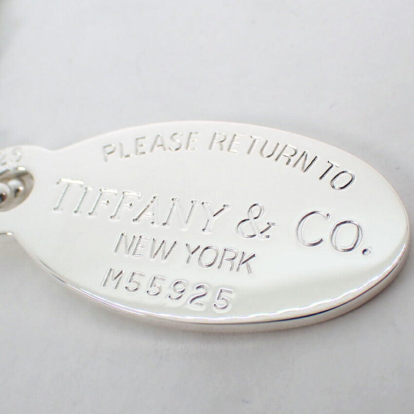 【中古】TIFFANY/ティファニー 925 リターントゥティファニー オーバルタグ ロング ペンダント/j329-4
