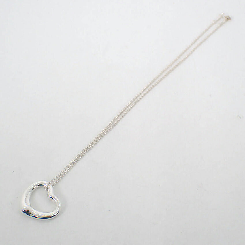 【中古】TIFFANY/ティファニー 925 オープンハート ペンダント/ネックレス/j329-5
