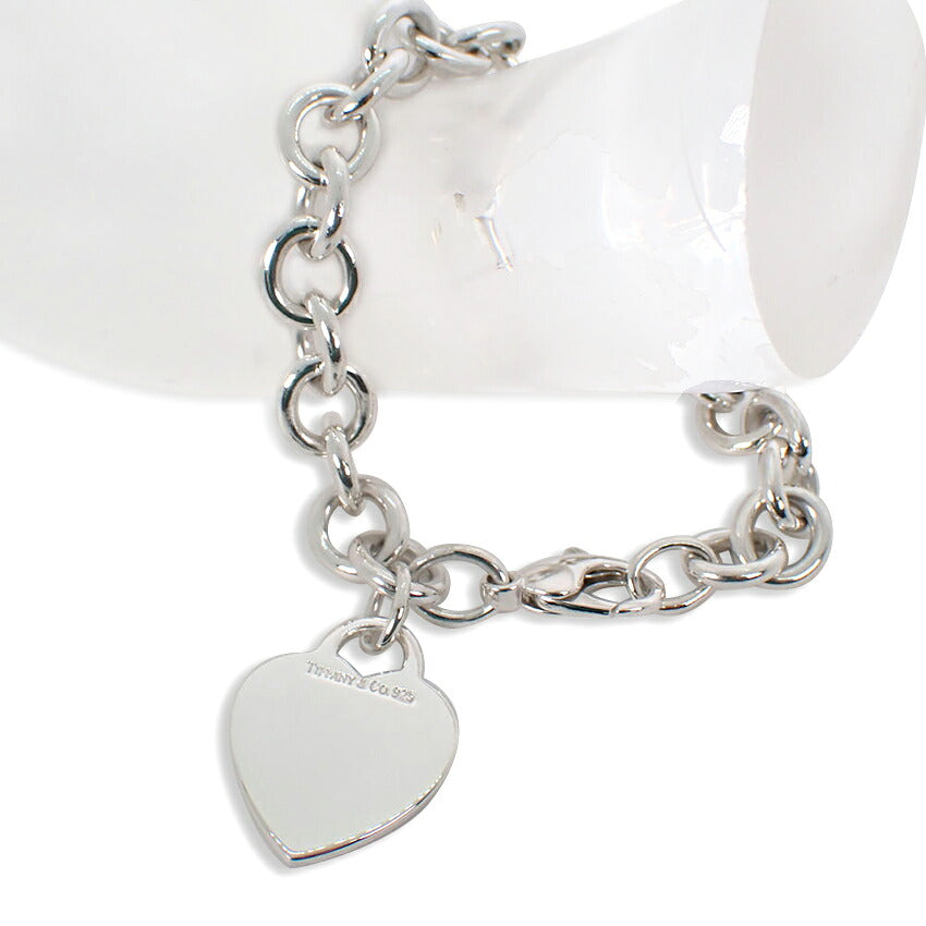 【中古】TIFFANY/ティファニー 925 ハートタグ ブレスレット/j329-9