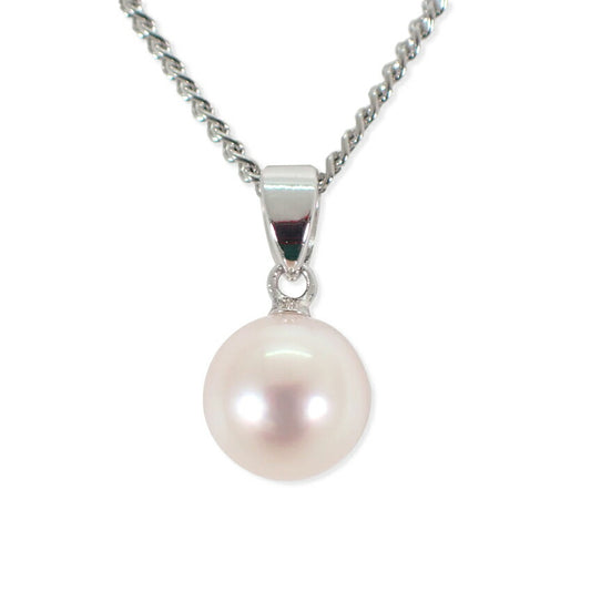 【中古】MIKIMOTO/ミキモト Pt850 アコヤ真珠 7.5ｍｍ ペンダント/ネックレス/j33-13
