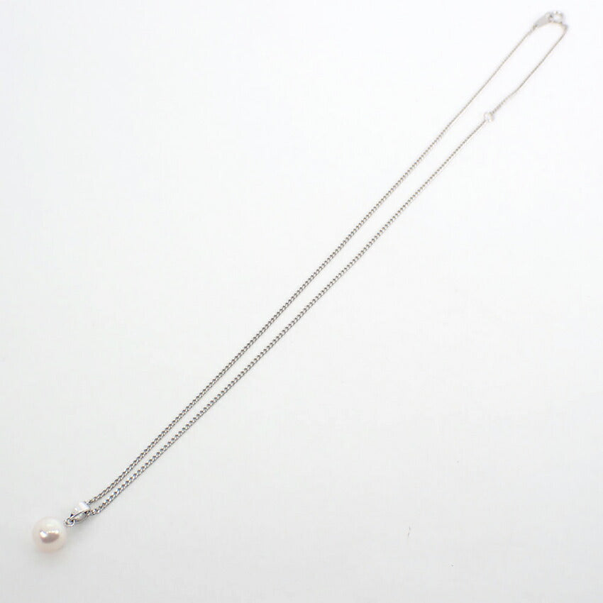 【中古】MIKIMOTO/ミキモト Pt850 アコヤ真珠 7.5ｍｍ ペンダント/ネックレス/j33-13