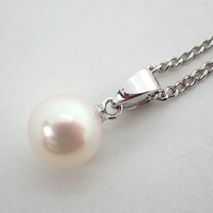 【中古】MIKIMOTO/ミキモト Pt850 アコヤ真珠 7.5ｍｍ ペンダント/ネックレス/j33-13