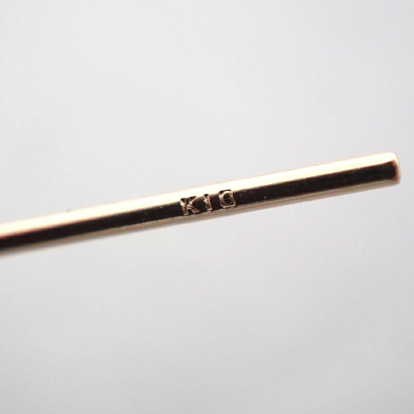 【新品】K10 淡水パール/ロングチェーン ピアス/j33-3