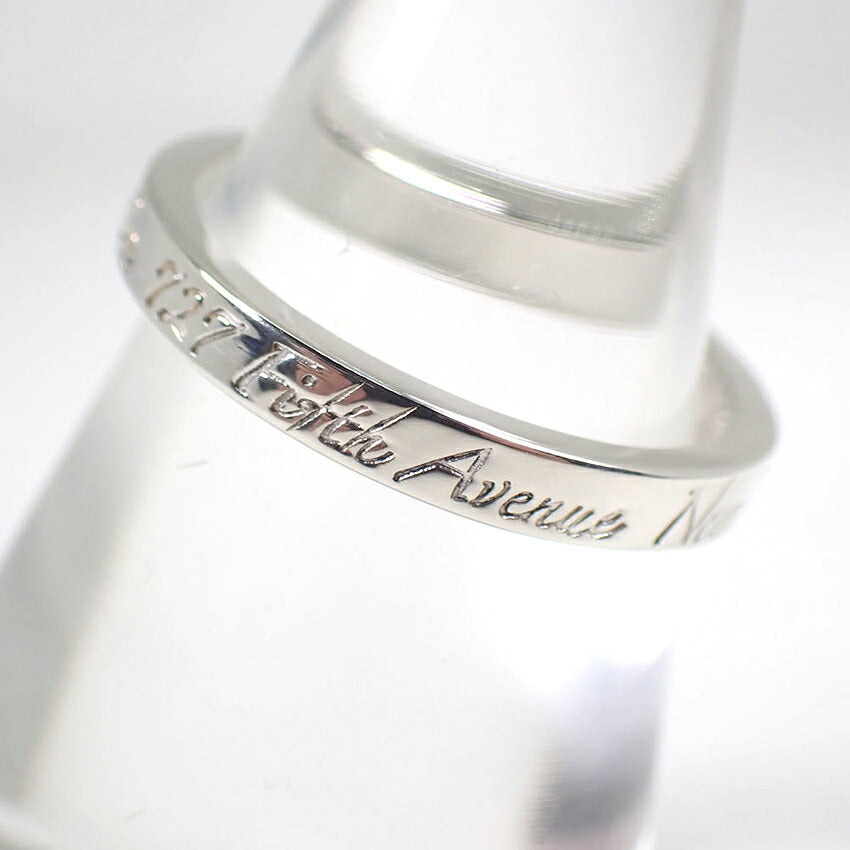 【中古】TIFFANY/ティファニー 925 ノーツ ナロー リング /11.5号/j330-4