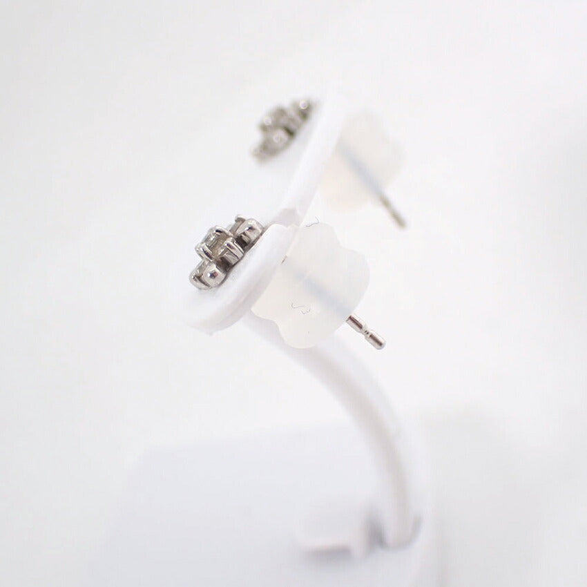 【中古】Pt950 ダイヤモンド/0.05ｘ0.05 スタッド ピアス/j331-4
