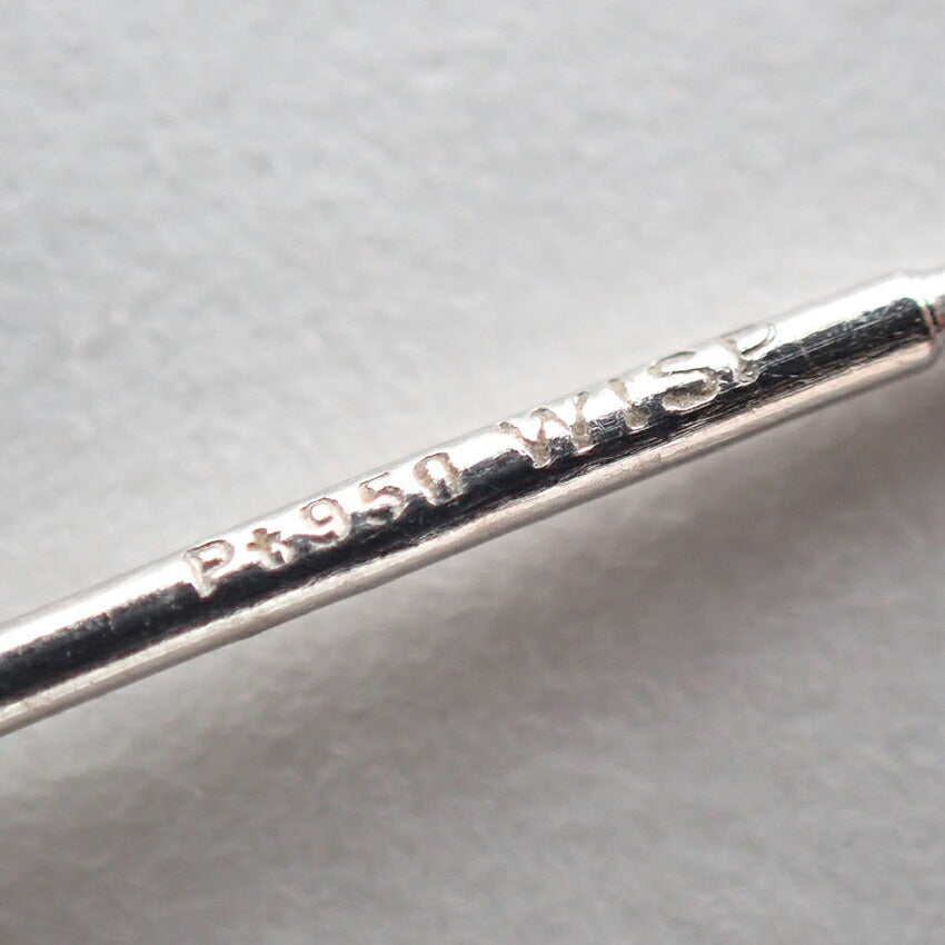 【中古】Pt950 ダイヤモンド/0.05ｘ0.05 スタッド ピアス/j331-4