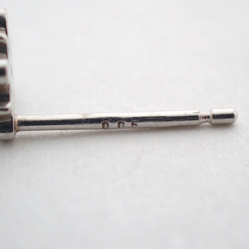 【中古】Pt950 ダイヤモンド/0.05ｘ0.05 スタッド ピアス/j331-4