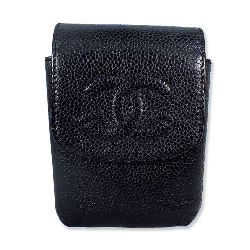 【中古】CHANEL/シャネル キャビアスキン 6番台 シガレットケース/j332-4