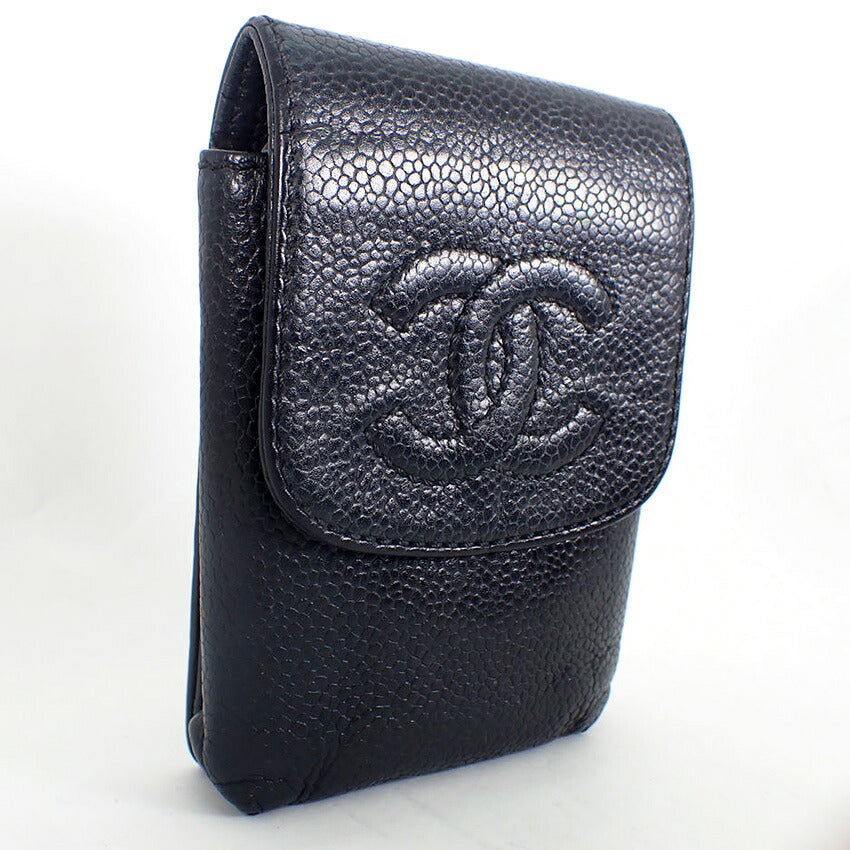【中古】CHANEL/シャネル キャビアスキン 6番台 シガレットケース/j332-4