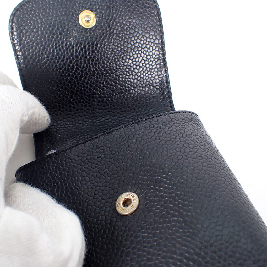 【中古】CHANEL/シャネル キャビアスキン 6番台 シガレットケース/j332-4