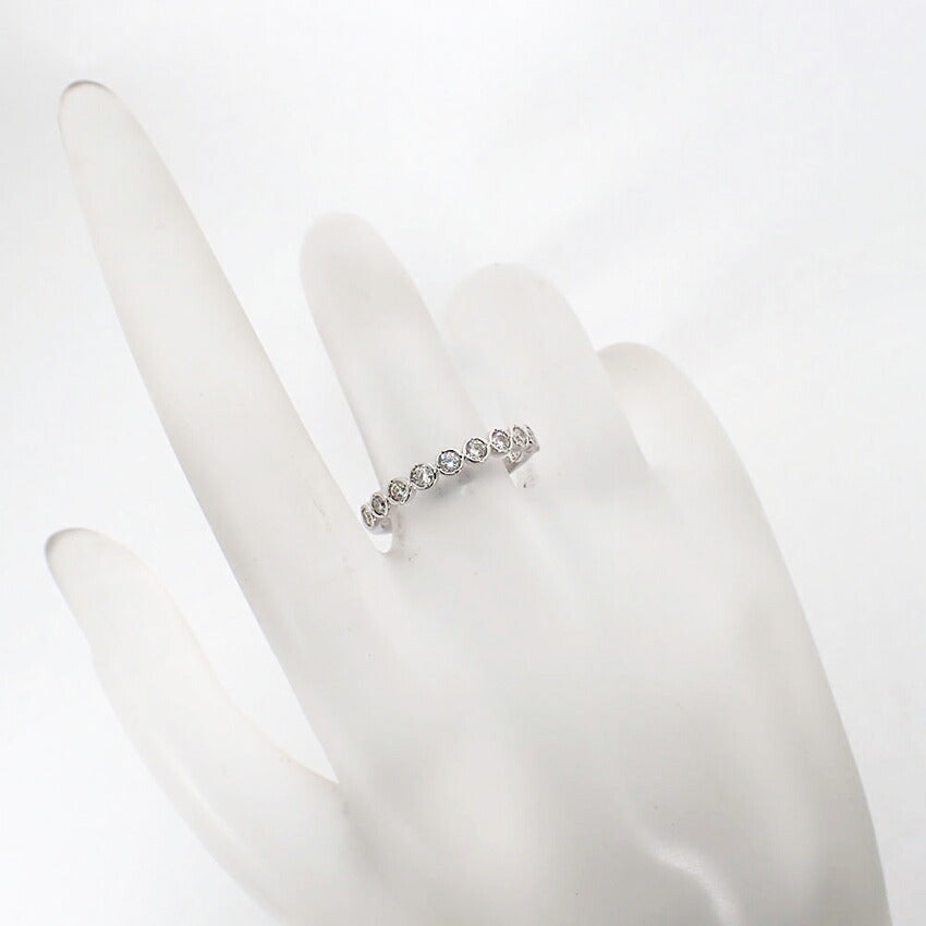【新品】K18WG ダイヤモンド 0.30ct リング /11号/j332-7
