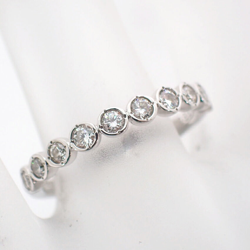 【新品】K18WG ダイヤモンド 0.30ct リング /11号/j332-7