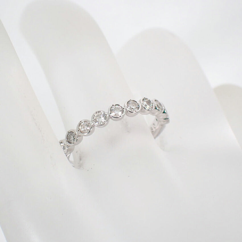 【新品】K18WG ダイヤモンド 0.30ct リング /11号/j332-7