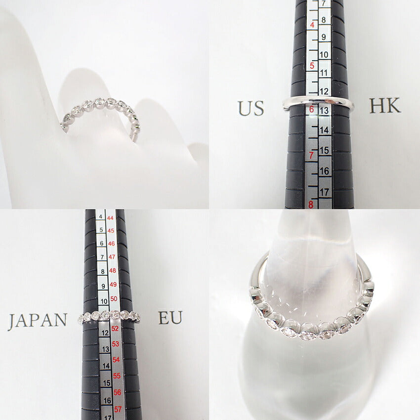 【新品】K18WG ダイヤモンド 0.30ct リング /11号/j332-7